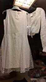 Wit jurkje communie, trouw of prinses met wit bontje M, Kleding | Dames, Carnavalskleding en Feestkleding, Ophalen, Zo goed als nieuw