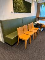 6x treinbank (olijf) groen los te koop of als partij (160cm, Huis en Inrichting, Ophalen, 150 tot 200 cm, Zo goed als nieuw, Vst