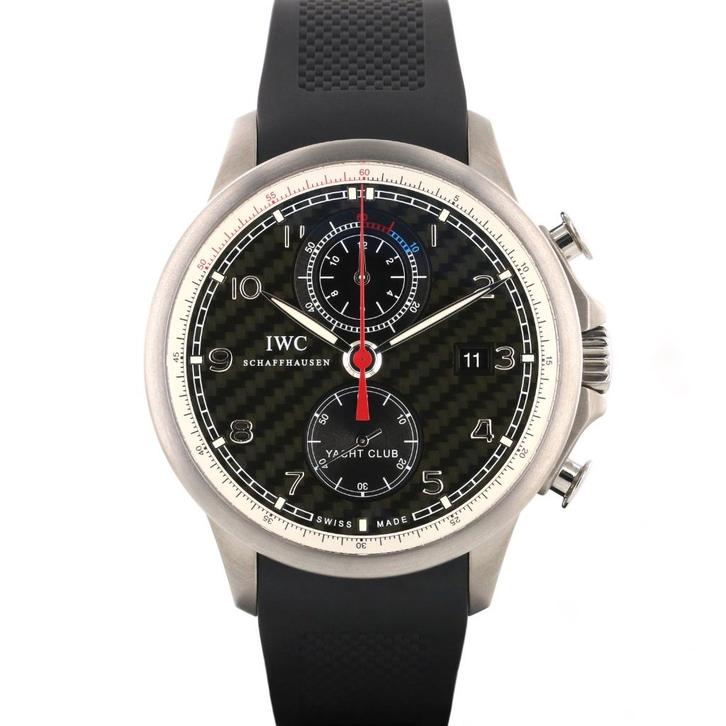 IWC Yacht Club Chronograph IWC SERVICE 45 (99% NIEUW/ 2014), Sieraden, Tassen en Uiterlijk, Horloges | Heren, Zo goed als nieuw