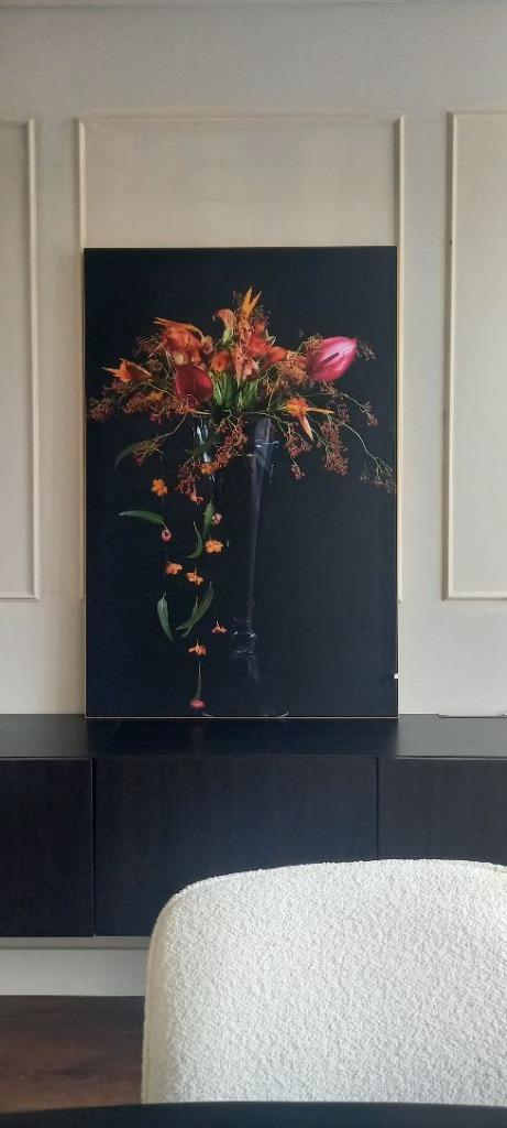 Vaas met bloemen artframe wisseldoek en frame 80x120 cm, Huis en Inrichting, Woonaccessoires | Schilderijen, Tekeningen en Foto's