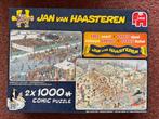 Jan van Haasteren puzzel Elfstedentocht en nieuwjaarsduik, Ophalen of Verzenden, 500 t/m 1500 stukjes, Zo goed als nieuw, Legpuzzel