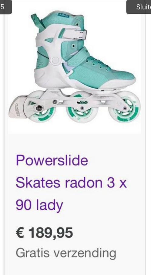 Powerslide skates skeelers 3 wielen 37 NIEUWSTAAT, Sport en Fitness, Skeelers, Nieuw, Wielen of Lagers, K2, Ophalen of Verzenden