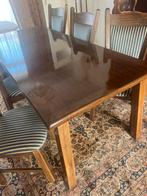 Eiken eetkamer tafel met 6 stoelen, Huis en Inrichting, Tafels | Eettafels, Ophalen, Zo goed als nieuw