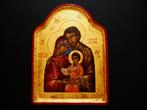 Groot Icoon De Heilige Familie uit Bosnië met bladgoud, Ophalen of Verzenden