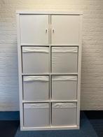 IKEA KALLAX 4x2 8 vakken vakkenkast met deurtjes en bakken, Ophalen of Verzenden, Zo goed als nieuw