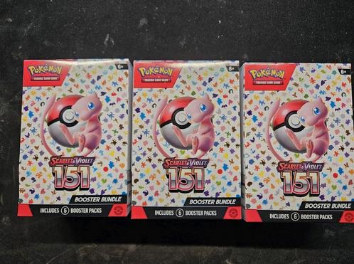 151 Pokemon boosterbundles, Hobby en Vrije tijd, Verzamelkaartspellen | Pokémon, Zo goed als nieuw, Losse kaart, Verzenden