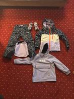 wintersport jas, broek, set lila/zwart maat 122/128, Verzenden, Zo goed als nieuw, WE Fashion, Meisje