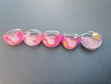 500st kinderringen peppa pig sinterklaas schoenkado nieuw beschikbaar voor biedingen