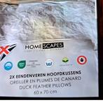 2x hoofdkussen, Huis en Inrichting, Eenpersoons, Wit, Nieuw, Ophalen of Verzenden