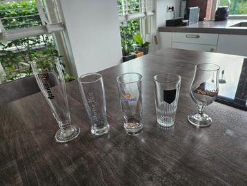 Merk Bierglazen 5 stuks beschikbaar voor biedingen