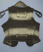 Like Flo gilet topje nieuw zwart/grijs denim mt 92-104 28429, Meisje, ., Trui of Vest, Nieuw