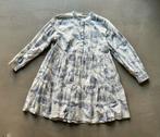 Samsøe Samsøe tuniek/jurk A-lijn wit/blauw 100% katoen mt L, Wit, Maat 42/44 (L), Ophalen of Verzenden, Samsoe Samsoe
