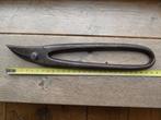 Antieke sierlijk gesmede plaatschaar 28 cm lang, Ophalen of Verzenden