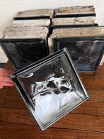 7 Glazen bouwstenen / glasblokken, Ophalen, Gebruikt, Minder dan 80 cm, Minder dan 80 cm