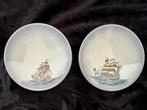 Twee decoratieve bordjes – Plateelbakkerij Schoonhoven, Antiek en Kunst, Antiek | Servies los, Ophalen of Verzenden