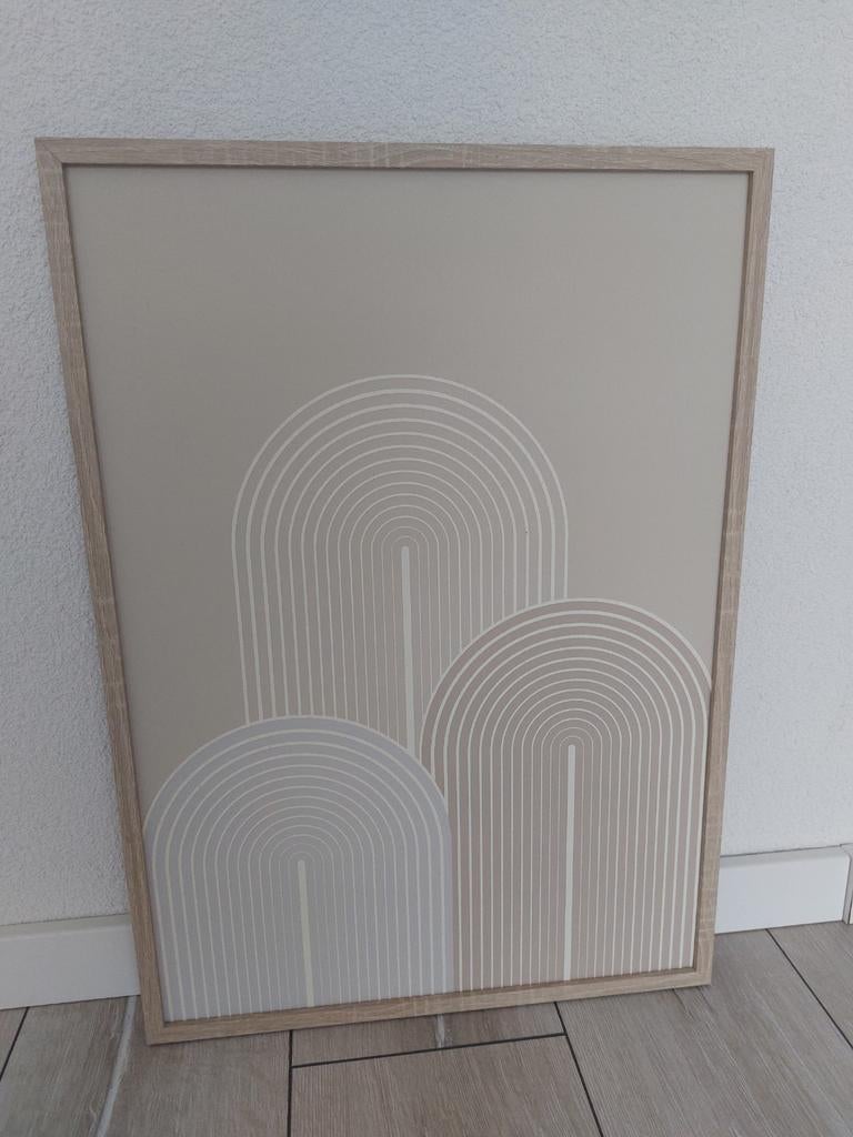 Elegant Japandi schilderij, Ophalen, Minder dan 50 cm, Rechthoekig, Nieuw