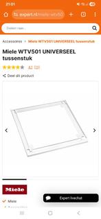 Miele universeel tussenstuk voor wasmachine/droger, Witgoed en Apparatuur, Onderdelen en Toebehoren, Ophalen of Verzenden