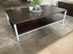 Hülsta salontafel donkerbruin 70x120, Huis en Inrichting, Ophalen, Gebruikt, 100 tot 150 cm, 50 tot 100 cm
