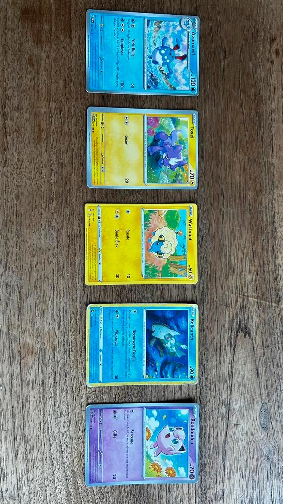 5x Pokemon kaart (franstalig), Hobby en Vrije tijd, Verzamelkaartspellen | Pokémon, Ophalen of Verzenden