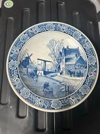 Delfts Blauw Wandbord - De Schaatstocht - Royal Goedewaagen, Ophalen