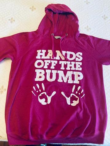 Zwangerschap Hoodie jumper  – Hands Off the Bump beschikbaar voor biedingen