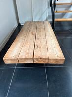 Robuuste Salon Tafel van Hout, Huis en Inrichting, Tafels | Salontafels, Ophalen, Gebruikt, 100 tot 150 cm, 50 tot 100 cm
