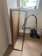 Antieke Sidetable Metaal/Hout, Huis en Inrichting, Gebruikt, 50 tot 100 cm, Ophalen of Verzenden, Metaal