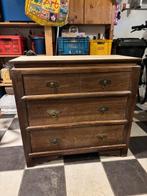dressoir (klein) + spiegel, Huis en Inrichting, Kasten | Dressoirs, Ophalen, Gebruikt, Teakhout, 50 tot 100 cm