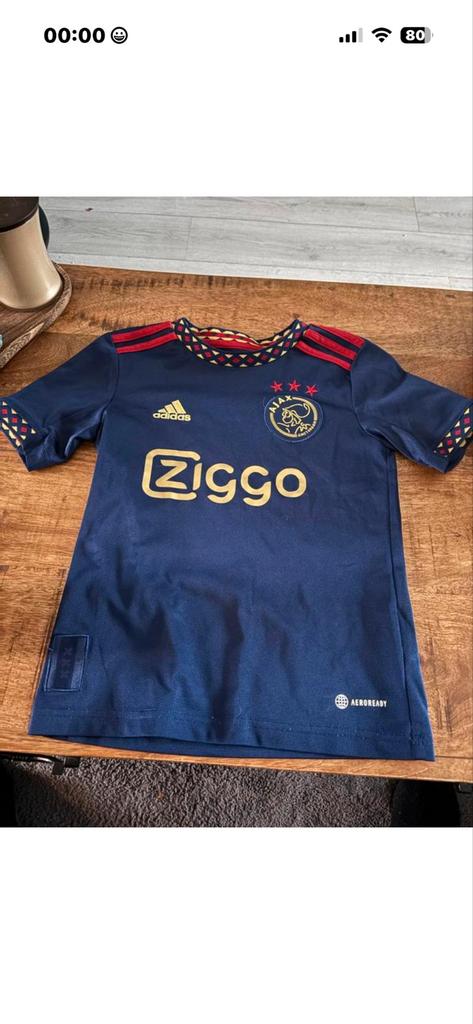 Origineel Ajax T-shirt Maat 128, Ophalen of Verzenden, Zo goed als nieuw, Jongen, Shirt of Longsleeve