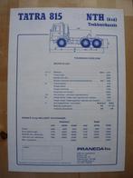 Tatra 815 NTH 6x6 Technische Specificatie Brochure 1987, Zo goed als nieuw, Overige merken, Ophalen, Tatra