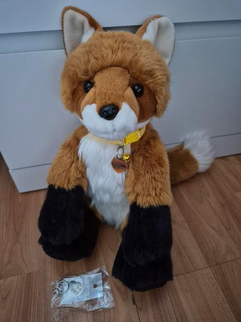 Build a bear rode vos met halsbandje en 2 naamtags, Kinderen en Baby's, Speelgoed | Knuffels en Pluche, Zo goed als nieuw, Overige typen