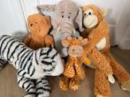 Knuffel Collectie - Tijger, Beer, Olifant, Giraffe, Aap, Ophalen of Verzenden, Gebruikt, Overige typen