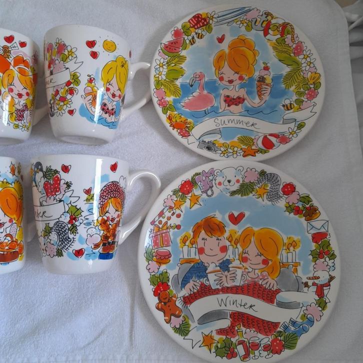 Amsterdam Blond Seasons borden en bekers NIEUW, Huis en Inrichting, Keuken | Servies, Nieuw, Compleet servies, Blond Amsterdam