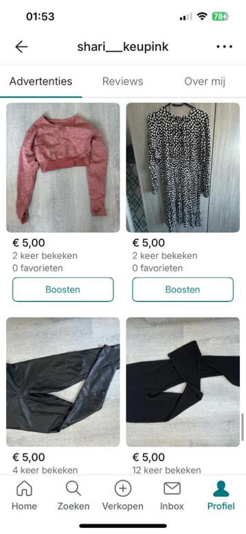 Zak vol kleding beschikbaar voor biedingen