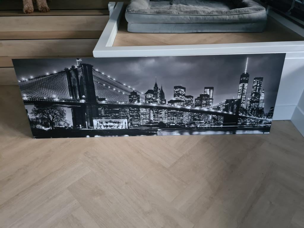 New York Skyline Print, Huis en Inrichting, Woonaccessoires | Schilderijen, Tekeningen en Foto's, Ophalen, Gebruikt, Print, 75 tot 100 cm
