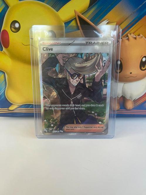 Clive pokemon kaart, Hobby en Vrije tijd, Verzamelkaartspellen | Pokémon, Zo goed als nieuw, Losse kaart, Ophalen of Verzenden