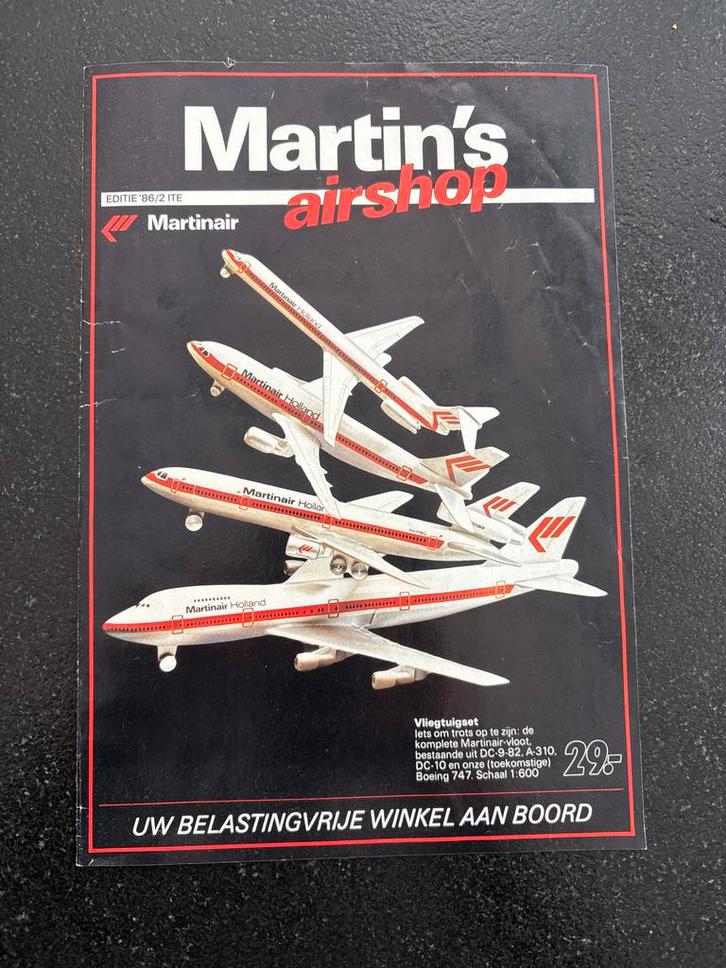 MartinAir Brochure 1986 - Origineel Memorabilia, Boeken, Catalogussen en Folders, Gelezen, Catalogus, Ophalen of Verzenden
