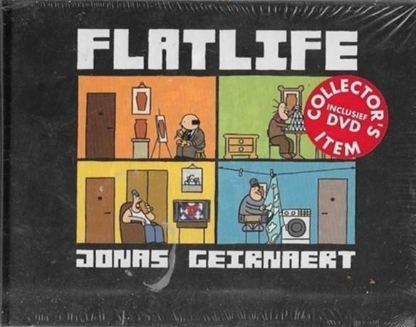 Jonas Geirnhaert Flatlife (in plastic), Boeken, Humor, Nieuw, Cartoons, Ophalen of Verzenden