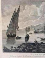 Claude Joseph Vernet (1714-1789) La Mer Calme Engraving ART, Antiek en Kunst, Ophalen of Verzenden