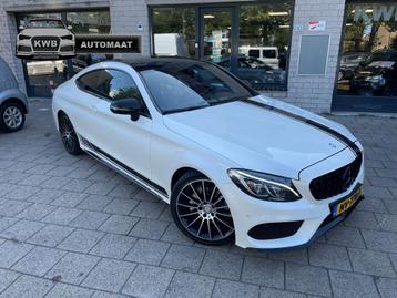 Mercedes-benz C-klasse Coupé 200 Amg Bruin Leer Pano Burmest beschikbaar voor biedingen