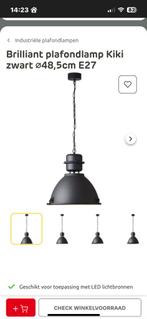 Industriële hanglamp, Huis en Inrichting, Lampen | Hanglampen, Ophalen, Zo goed als nieuw, Metaal, Minder dan 50 cm