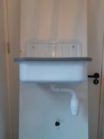 Witte Emaille Wastafel - Vintage Look, Ophalen of Verzenden, Gebruikt