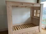Bed 90x200 met lades en deurtjes, Ophalen, 85 tot 100 cm, Zo goed als nieuw, Lattenbodem