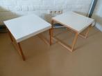 2 bijzet tafeltjes nachtkastje nachttafel bed slaapkamer, Ophalen of Verzenden, Minder dan 45 cm