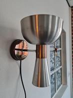 Herda Diabolo Wandlamp - Vintage Design RVS brons Vintage, Ophalen of Verzenden, Gebruikt, Metaal, Vintage