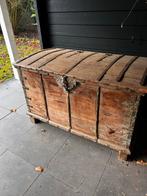 Oude XXL houten kist, Antiek en Kunst, Ophalen of Verzenden