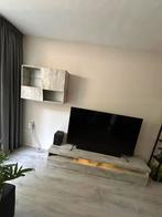 Industrieel tv-meubel + hangkast betonlook (200x35 & 90x65), Ophalen, Zo goed als nieuw, 25 tot 50 cm, Minder dan 100 cm
