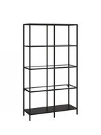Zwarte Ikea VITTSJÖ kast / stellingkast, Ophalen, Zo goed als nieuw