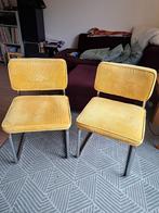Gele ribstof stoelen gratis ophalen, Huis en Inrichting, Stoelen, Ophalen, Gebruikt, Overige kleuren