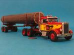 Peterbilt 281 logging truck & trailer & boomstam Nieuw KIJK!, Hobby en Vrije tijd, Modelauto's | 1:50, Nieuw, Ophalen of Verzenden